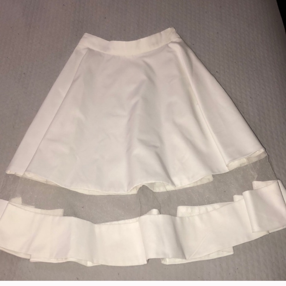 Lulu’s mesh panel circle skirt